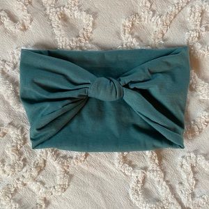 Teal head wrap